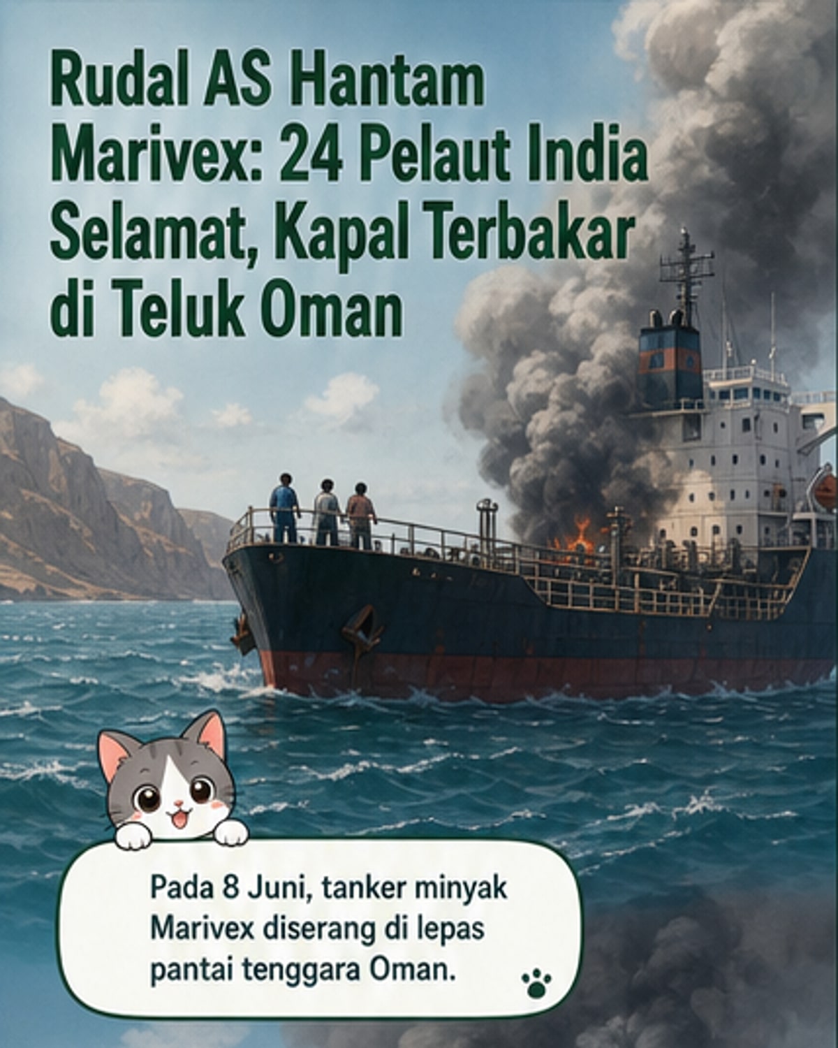 AS Serang Kapal Tanker Bawa ABK India