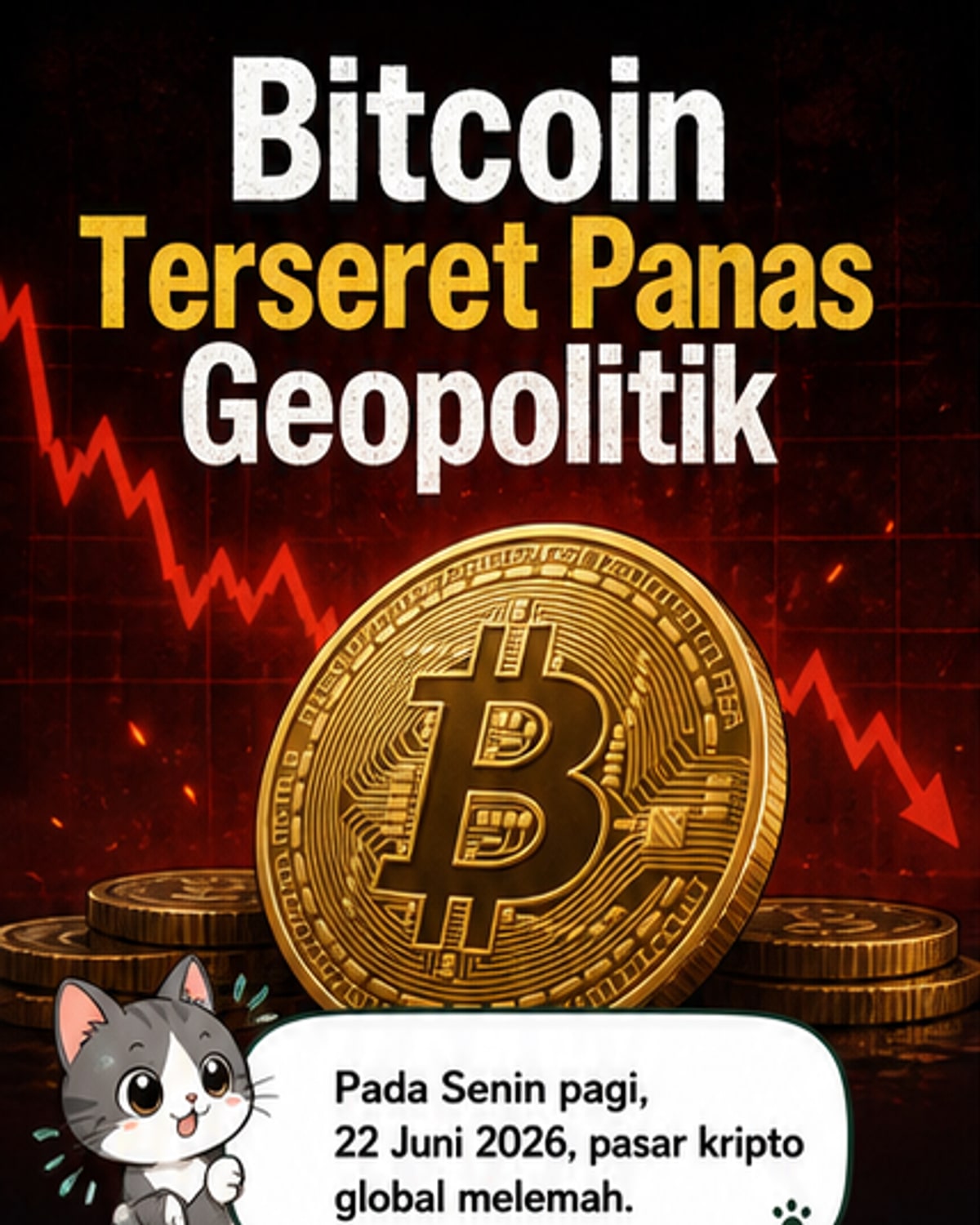 Bitcoin Anjlok, Geopolitik Timur Tengah Memanas