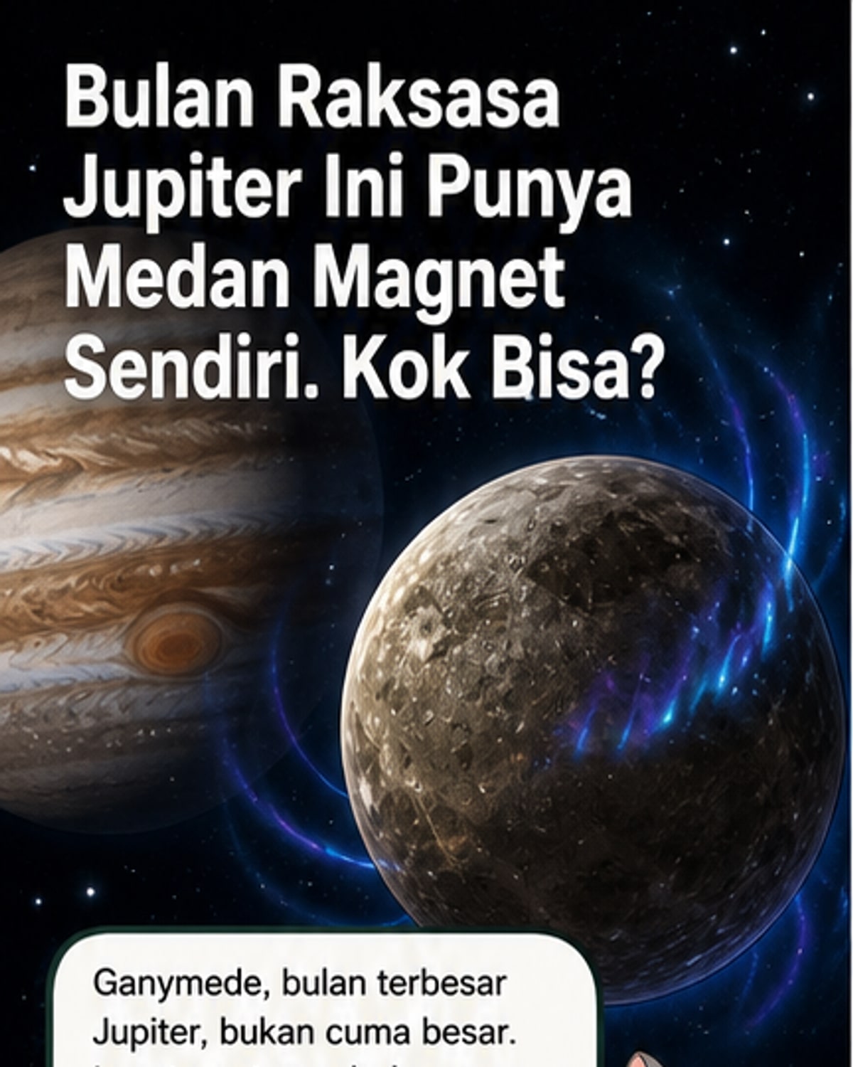 Ganymede, Bulan Unik dengan Medan Magnet Sendiri