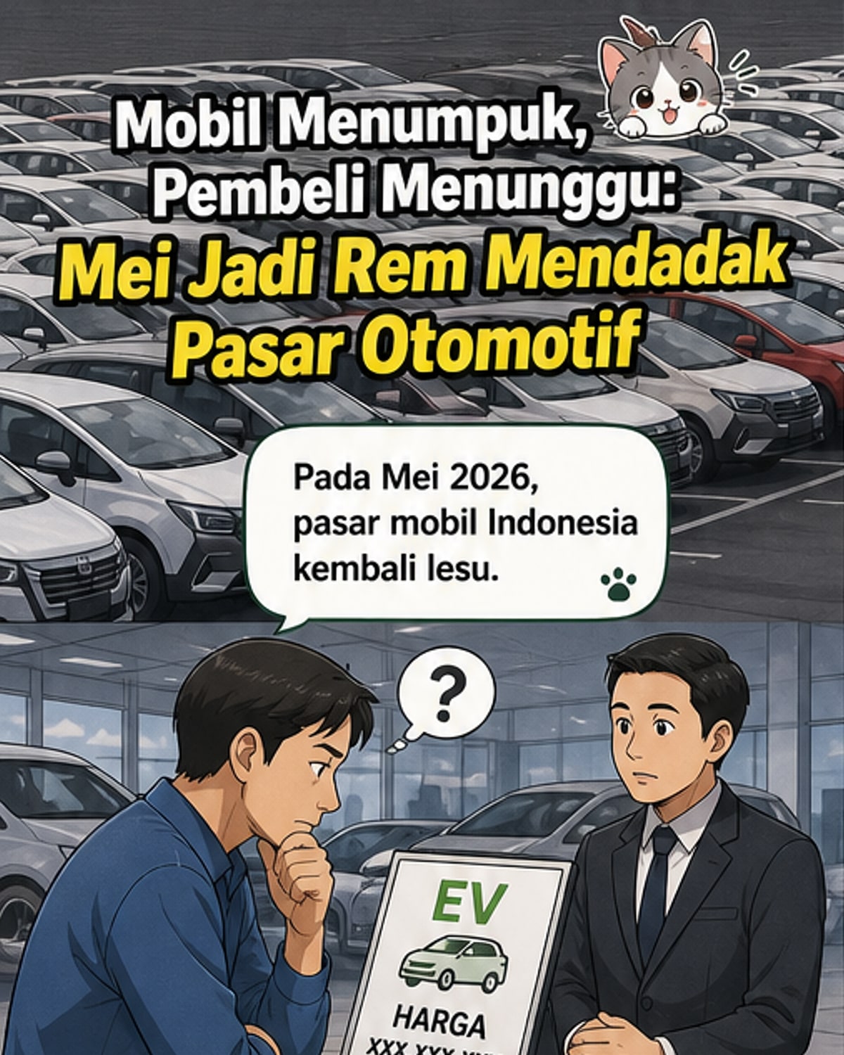 Penjualan Mobil Anjlok, Ini Penyebabnya