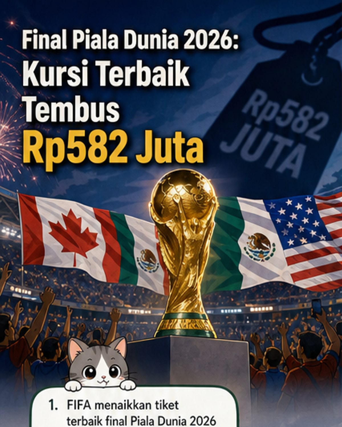 Tiket Final Piala Dunia Capai Rp582 Juta