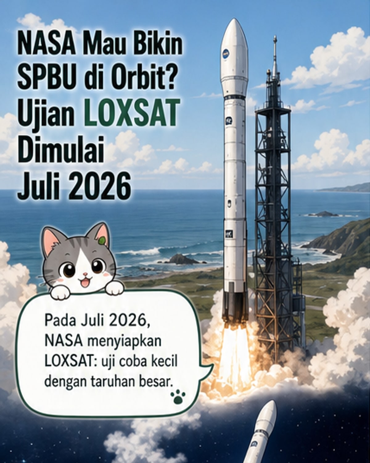 NASA Uji SPBU Luar Angkasa Juli 2026
