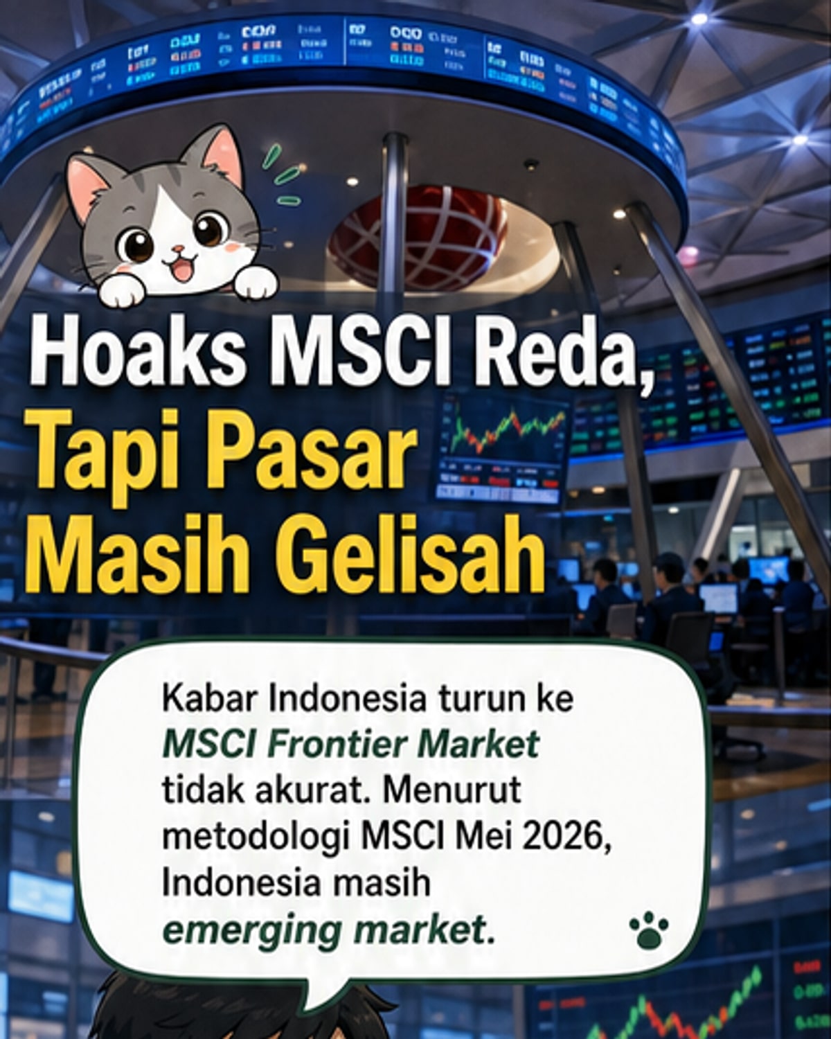 Hoaks Status Bursa, Tapi Kepercayaan Investor Terkikis