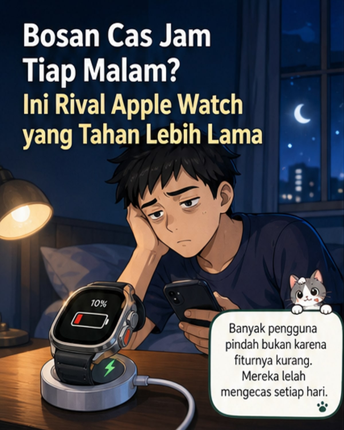 Apple Watch Bosan Isi Ulang Setiap Hari?