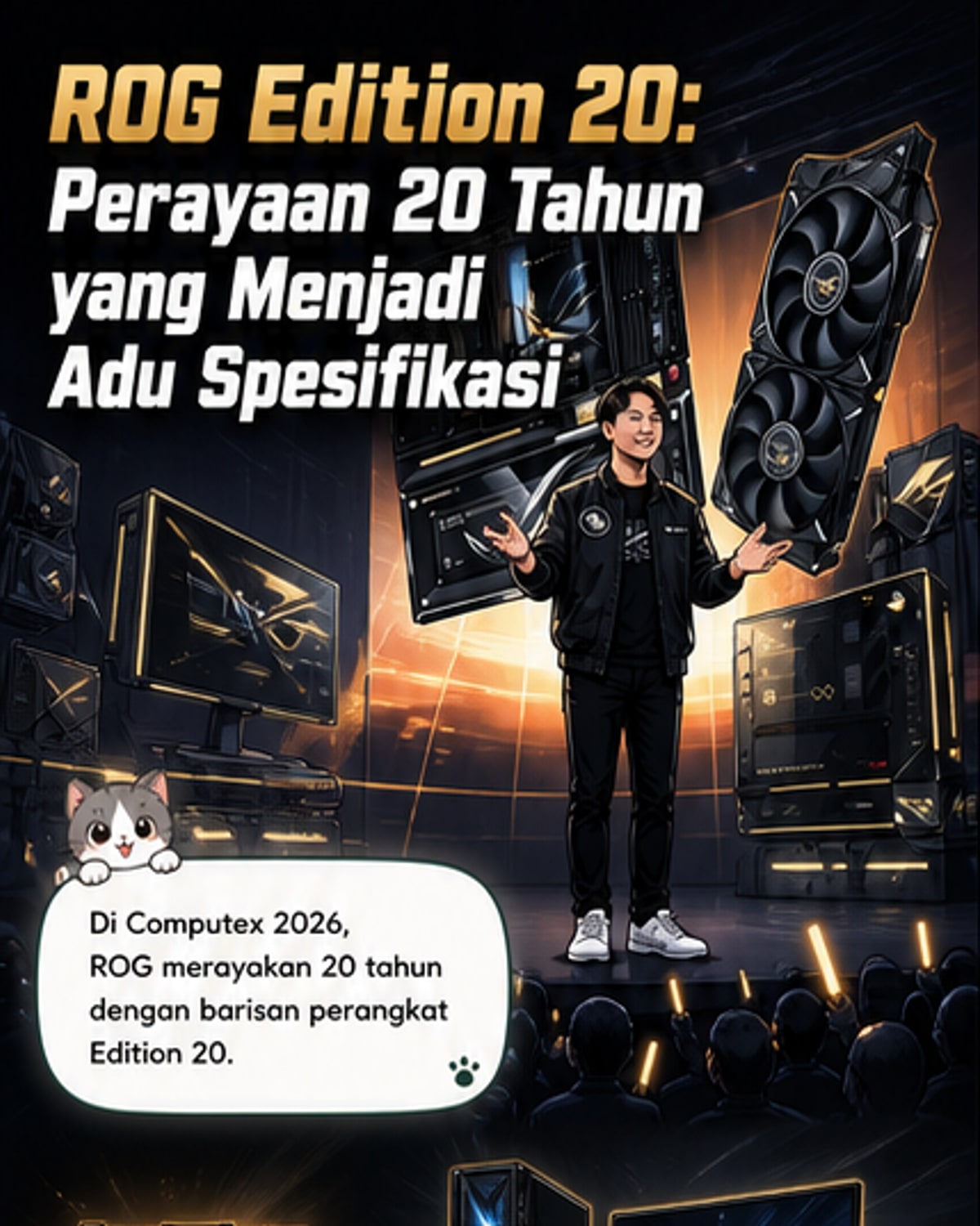 Asus ROG Rilis Jajaran Perangkat AI untuk Gamer