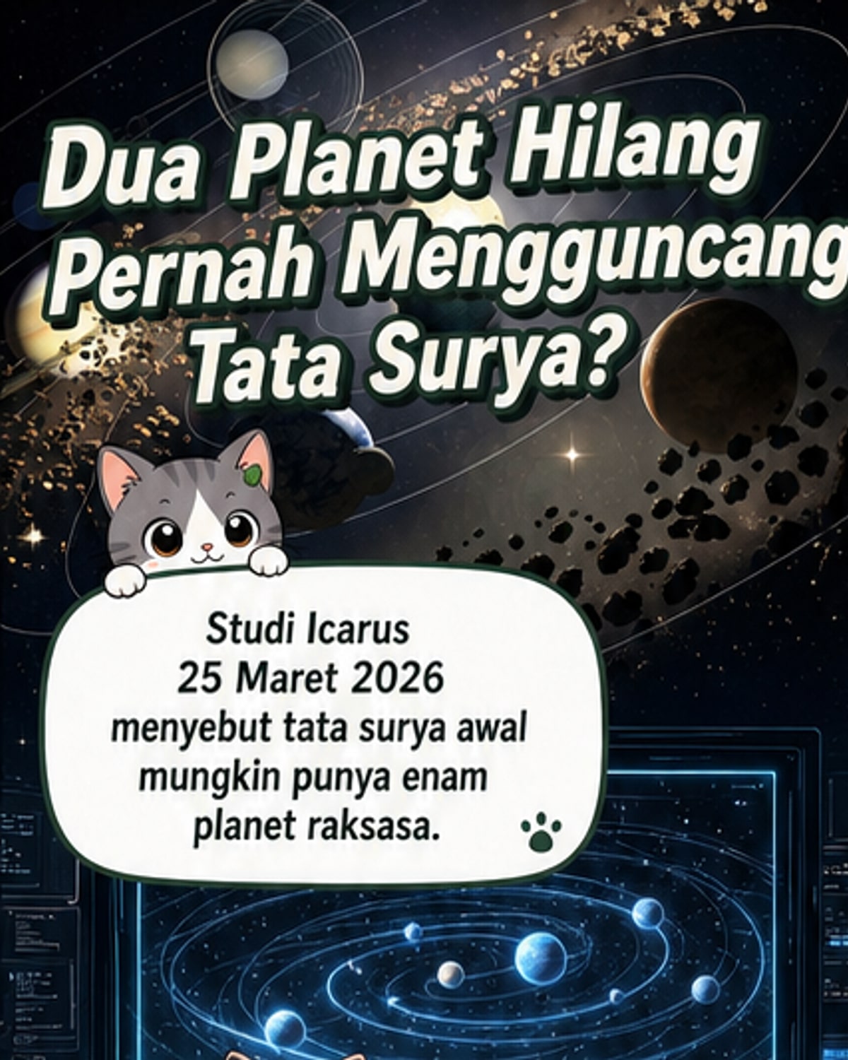 2 Super-Bumi Hilang Guncang Tata Surya