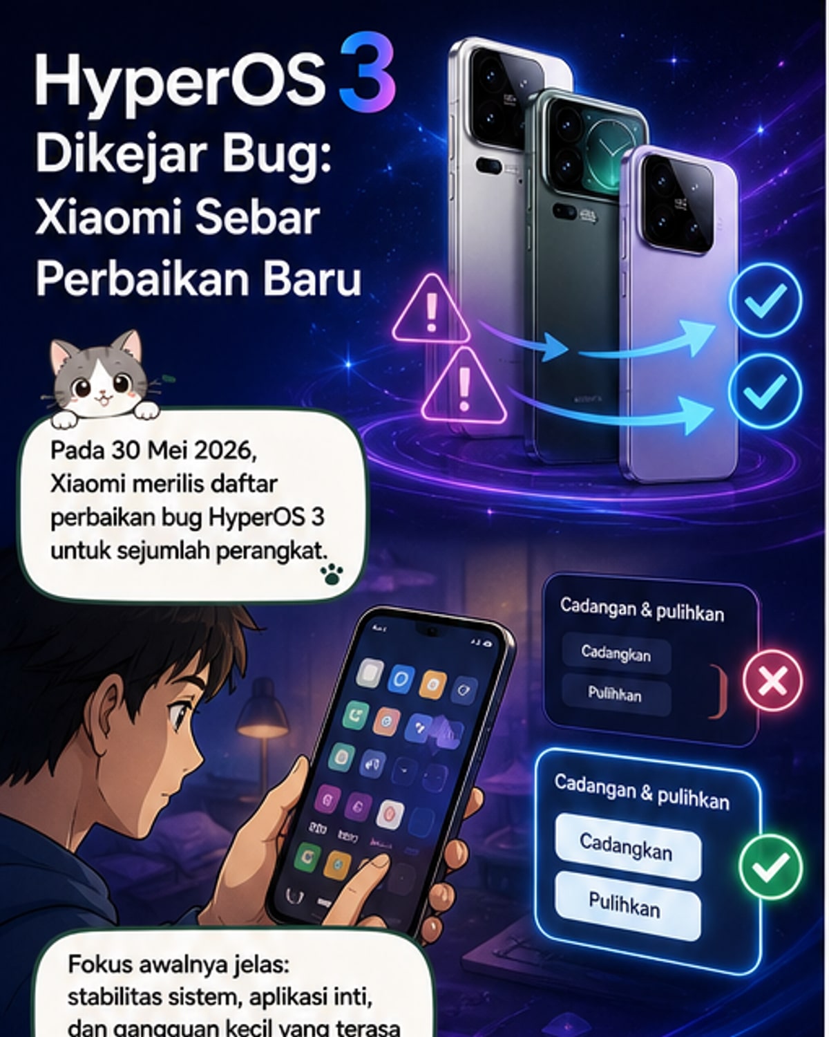 Pembaruan HyperOS 3 Perbaiki Banyak Bug