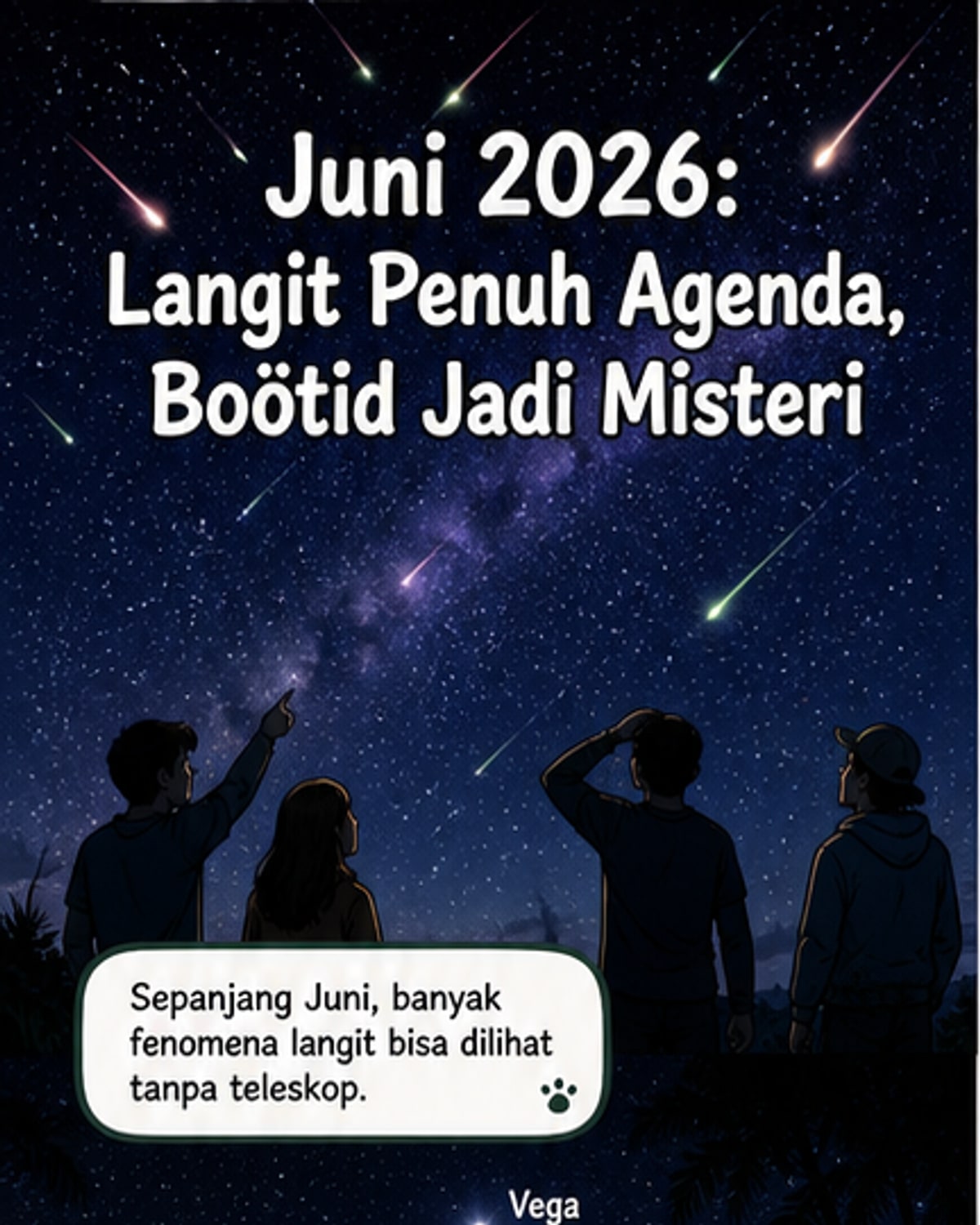 Hujan Meteor Misterius di Langit Juni