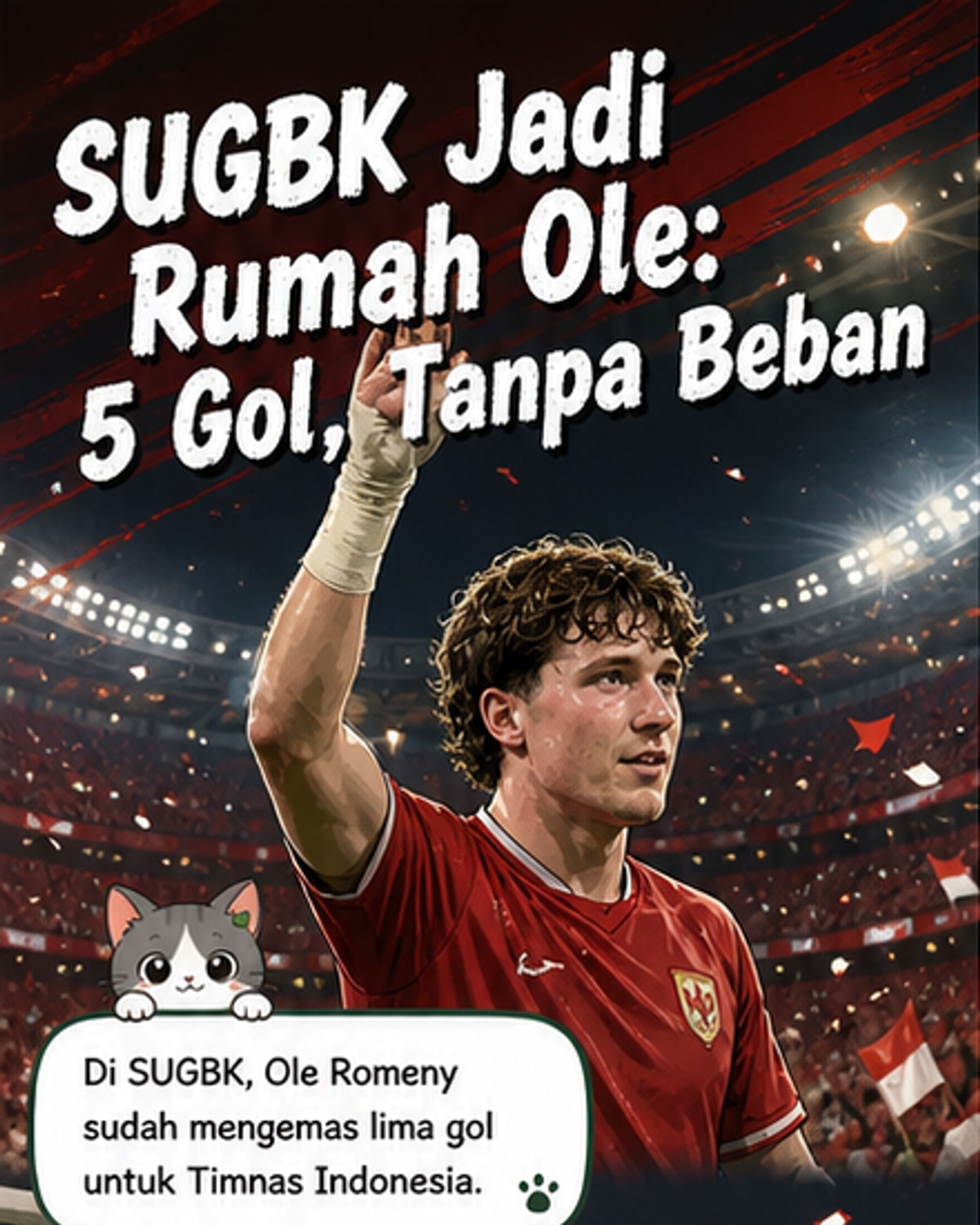 5 Gol di SUGBK, Ole Romeny Betah Main di Jakarta