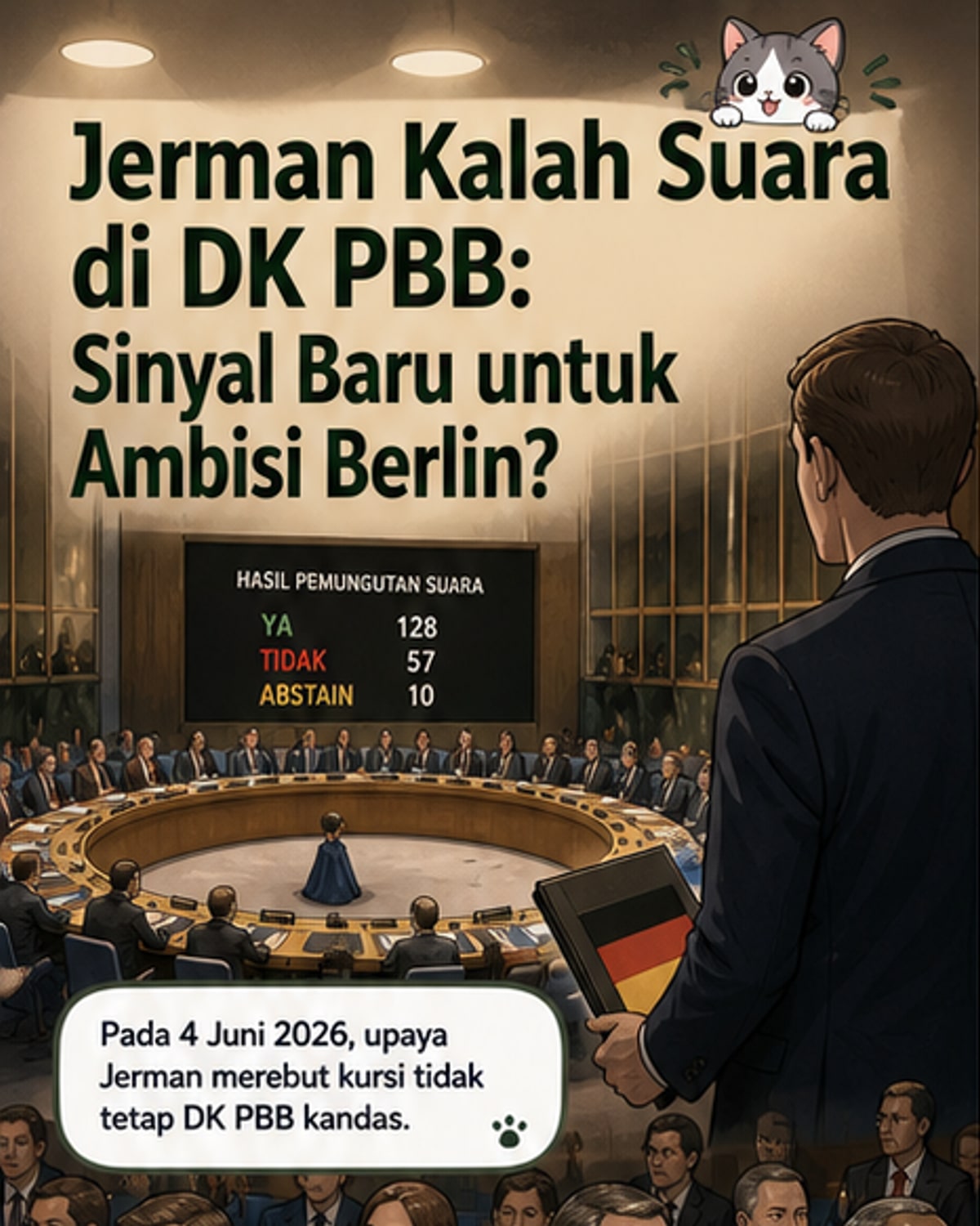 Jerman Gagal Dapatkan Kursi DK PBB