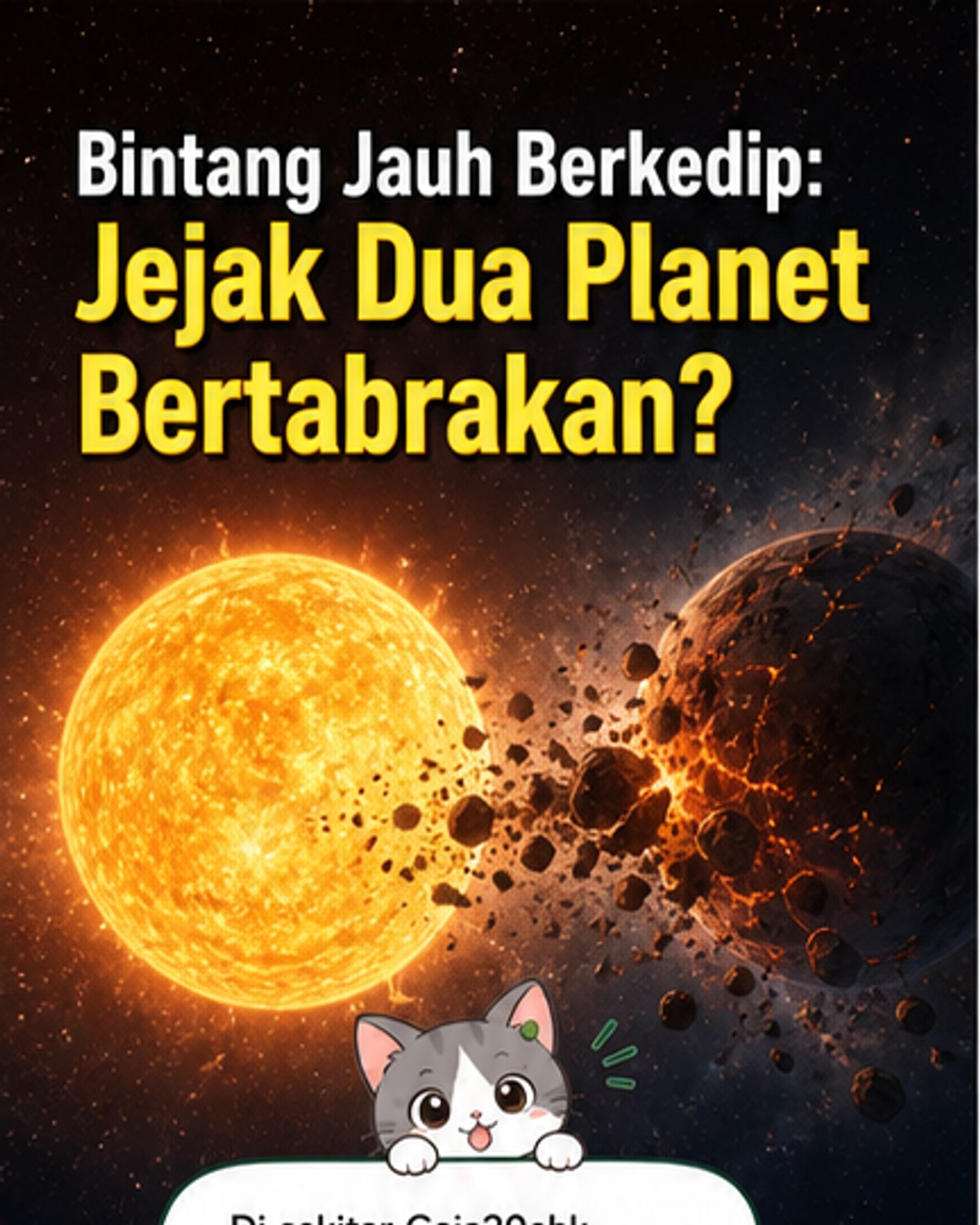 Dua Planet Luar Tata Surya Bertabrakan