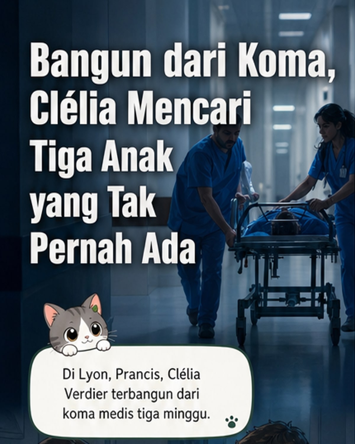 Wanita ini bangun dari koma, yakin punya 3 anak