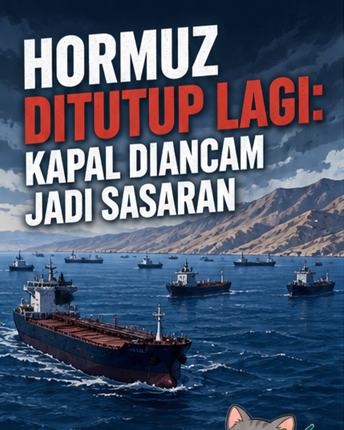 Iran Kembali Tutup Selat Hormuz