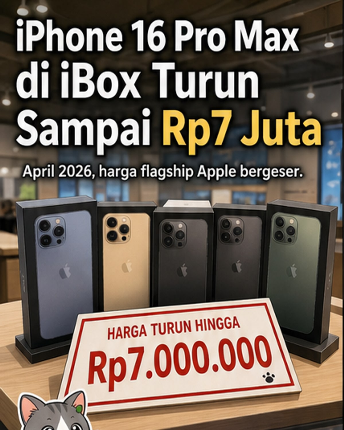 iPhone 16 Pro Max Diskon Hingga Rp7 Juta