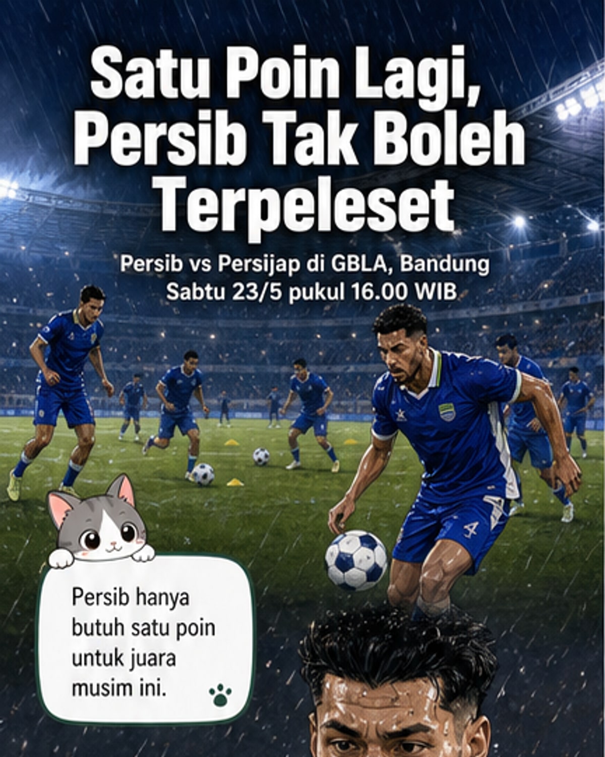 Persib diambang juara, Julio minta fokus