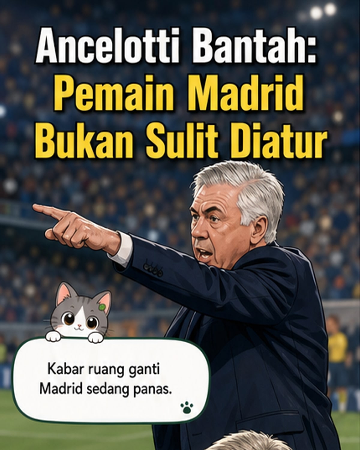 Ancelotti Bantah Isu Pemain Madrid Sulit Diatur