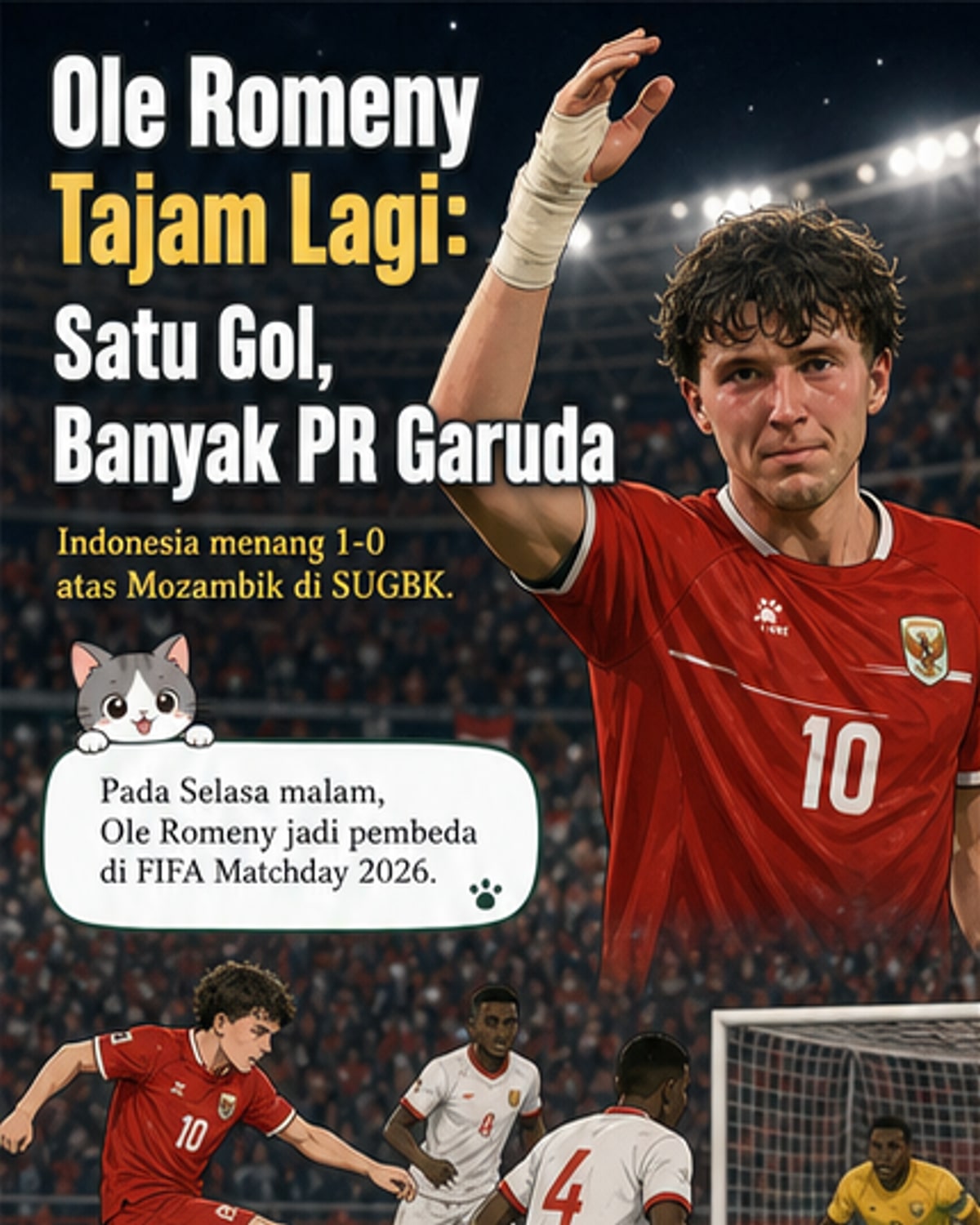 Ole Romeny Cetak Gol Penentu Kemenangan