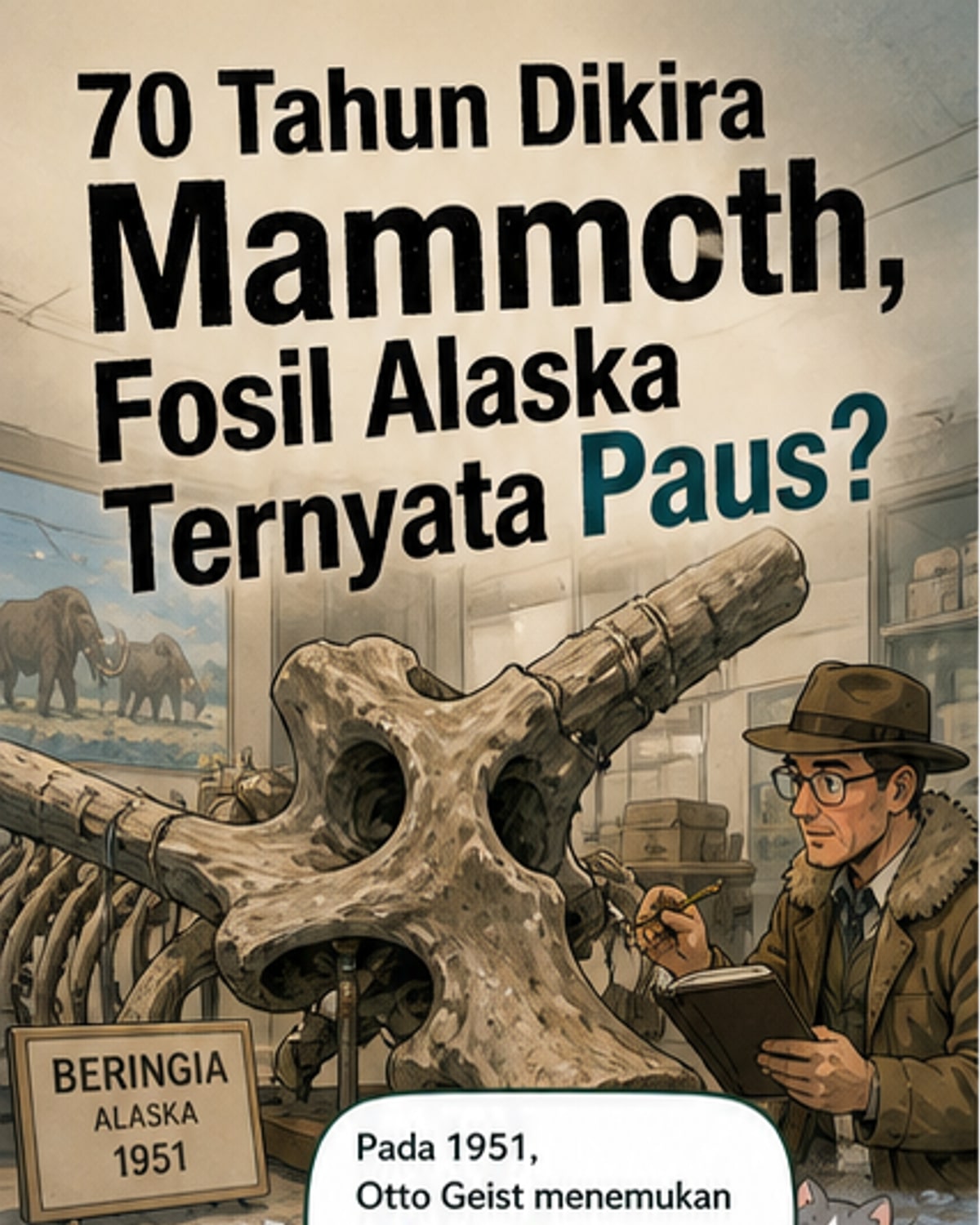 Fosil gajah? Ternyata paus laut