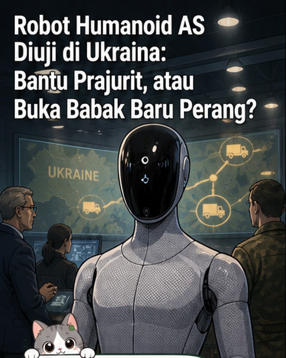 AS Uji Coba Robot Humanoid di Ukraina