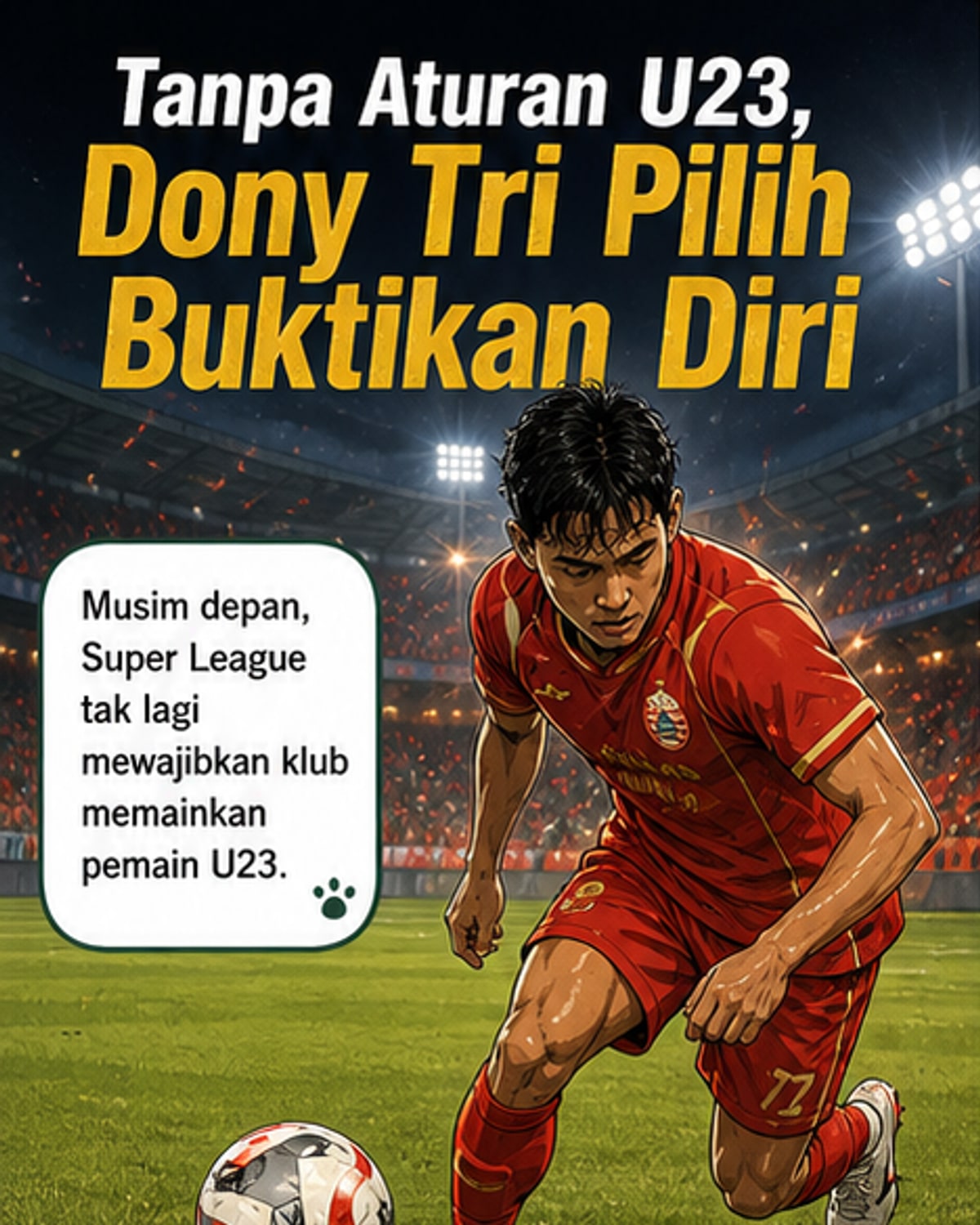 Dony Tri siap bersaing tanpa aturan U23