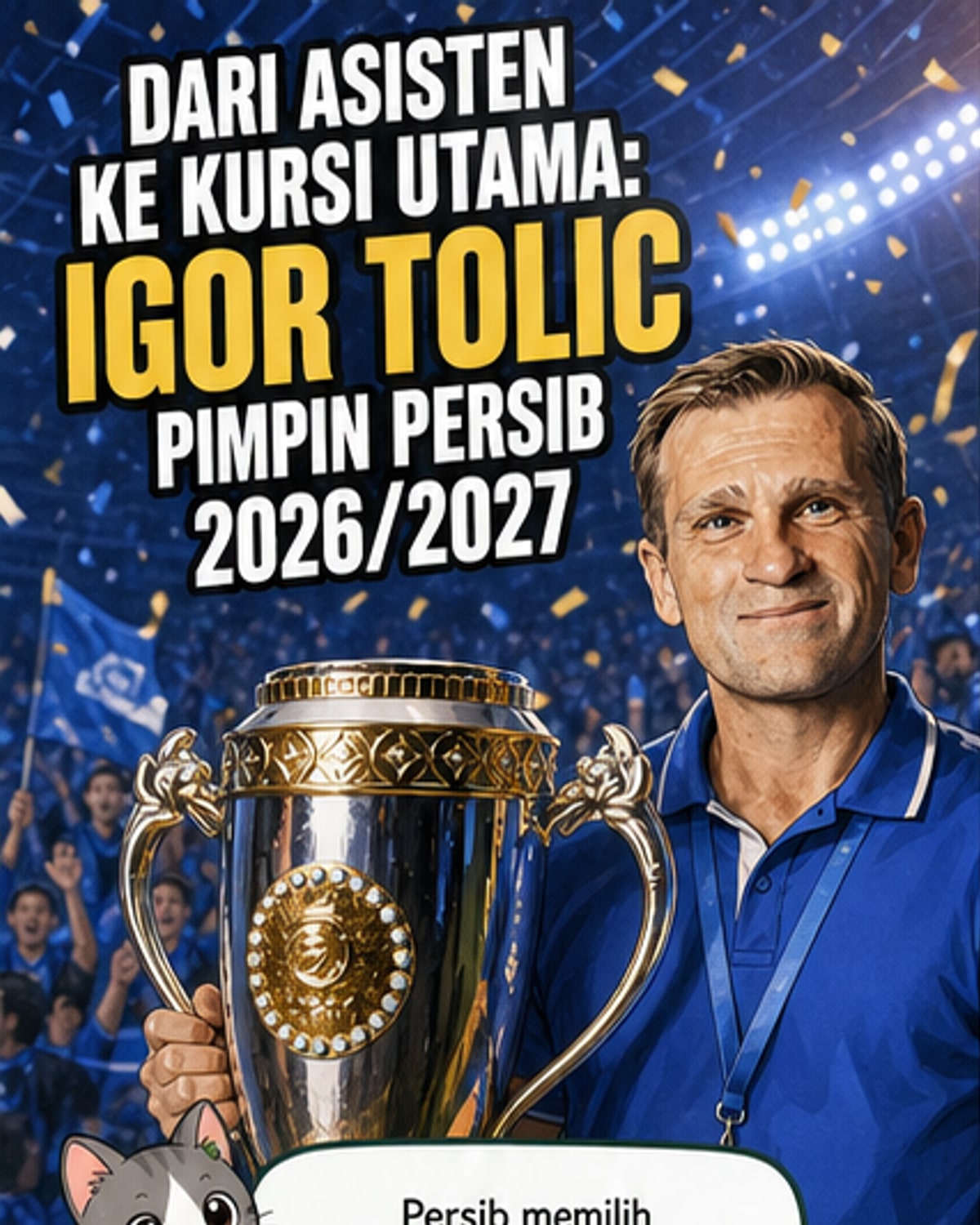 Igor Tolic Resmi Latih Persib