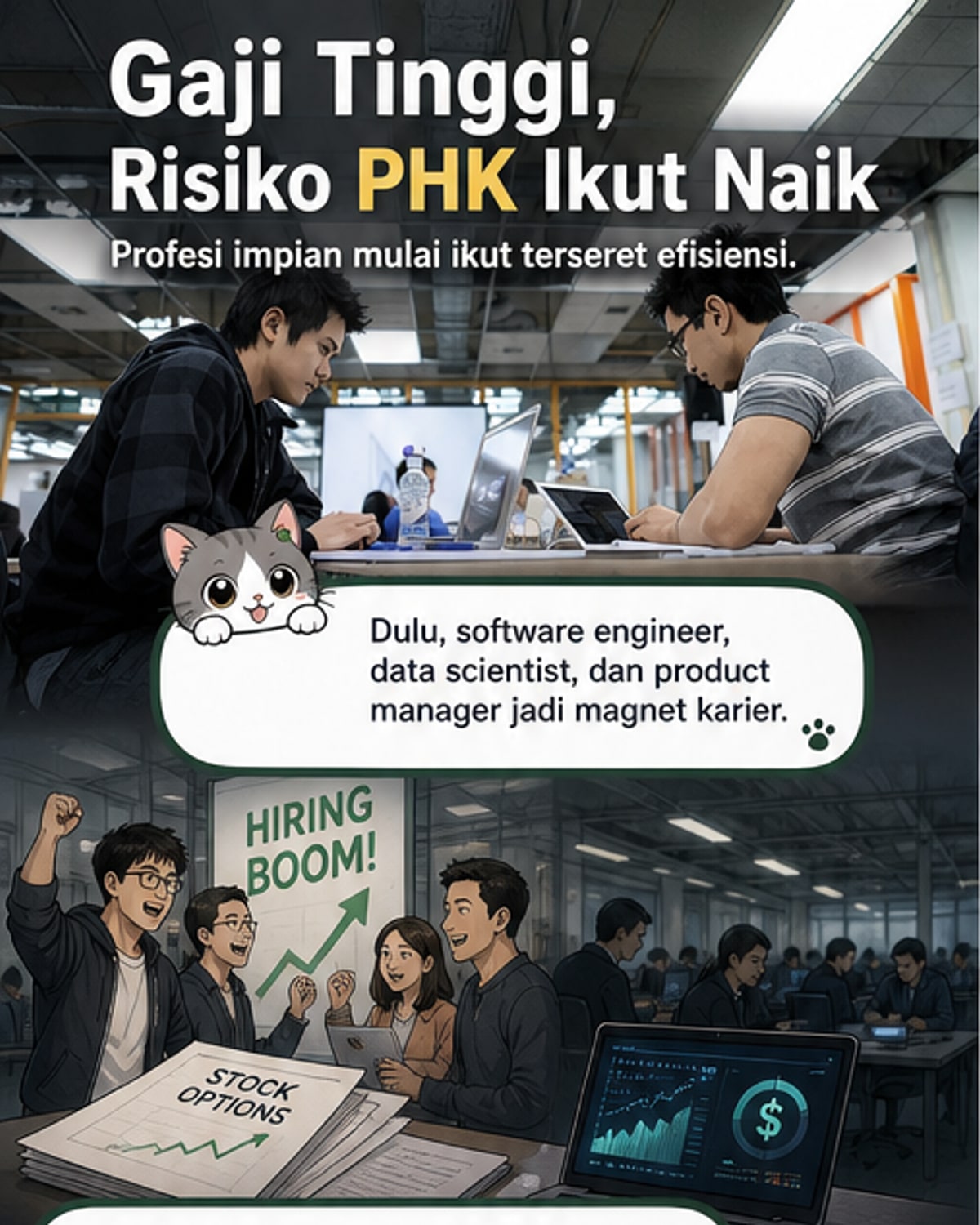 Gaji Tinggi Bukan Jaminan Lagi
