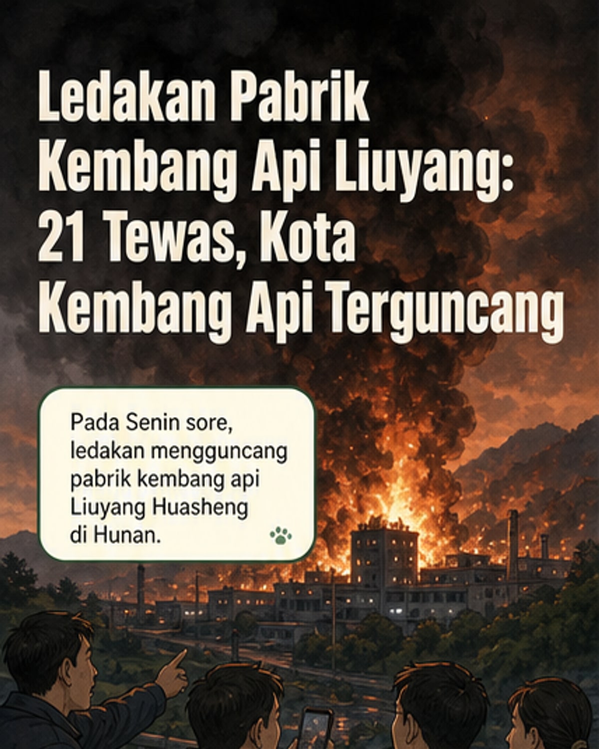 Ledakan Pabrik Kembang Api di China