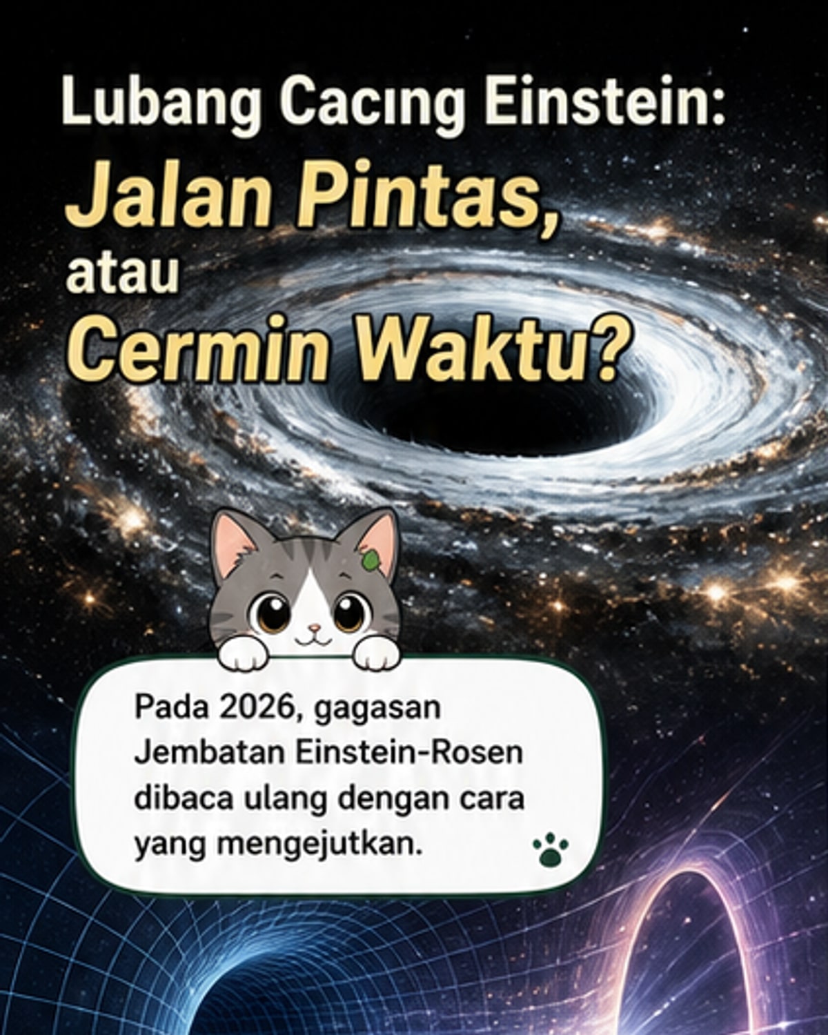 Lubang Cacing Bukan Terowongan, Tapi Cermin Waktu