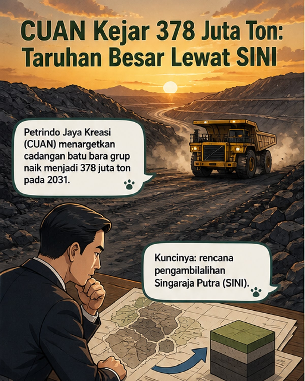 Prajogo Ekspansi, Target 378 Juta Ton