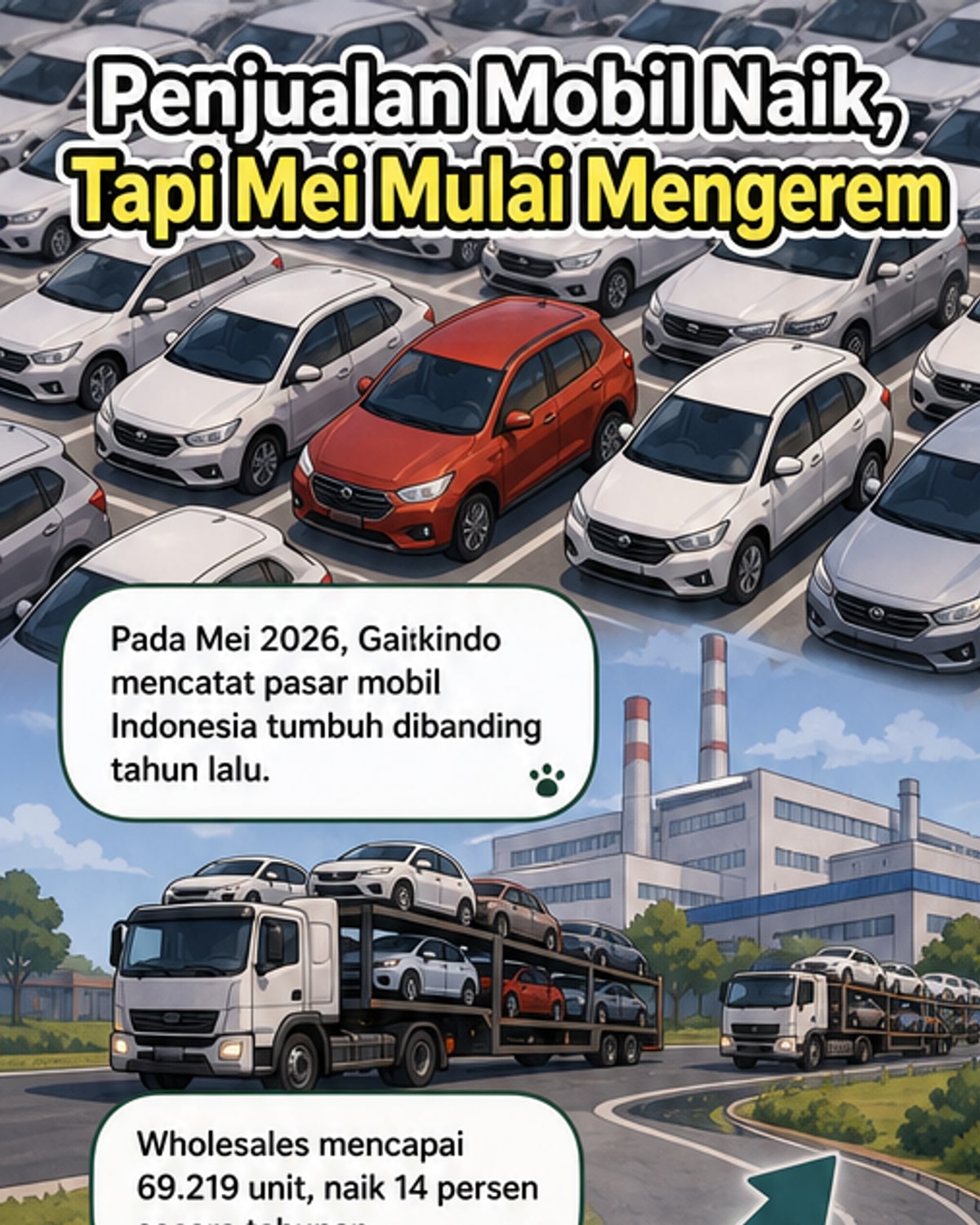 Penjualan Mobil Naik 14%
