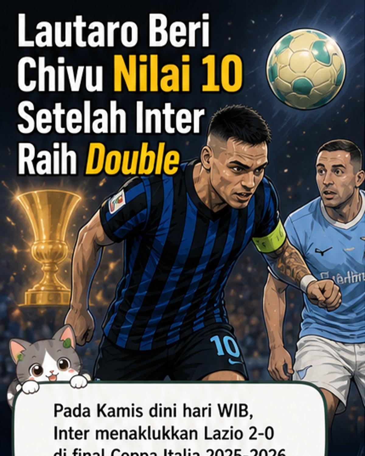 Lautaro Puji Chivu: Nilai 10!
