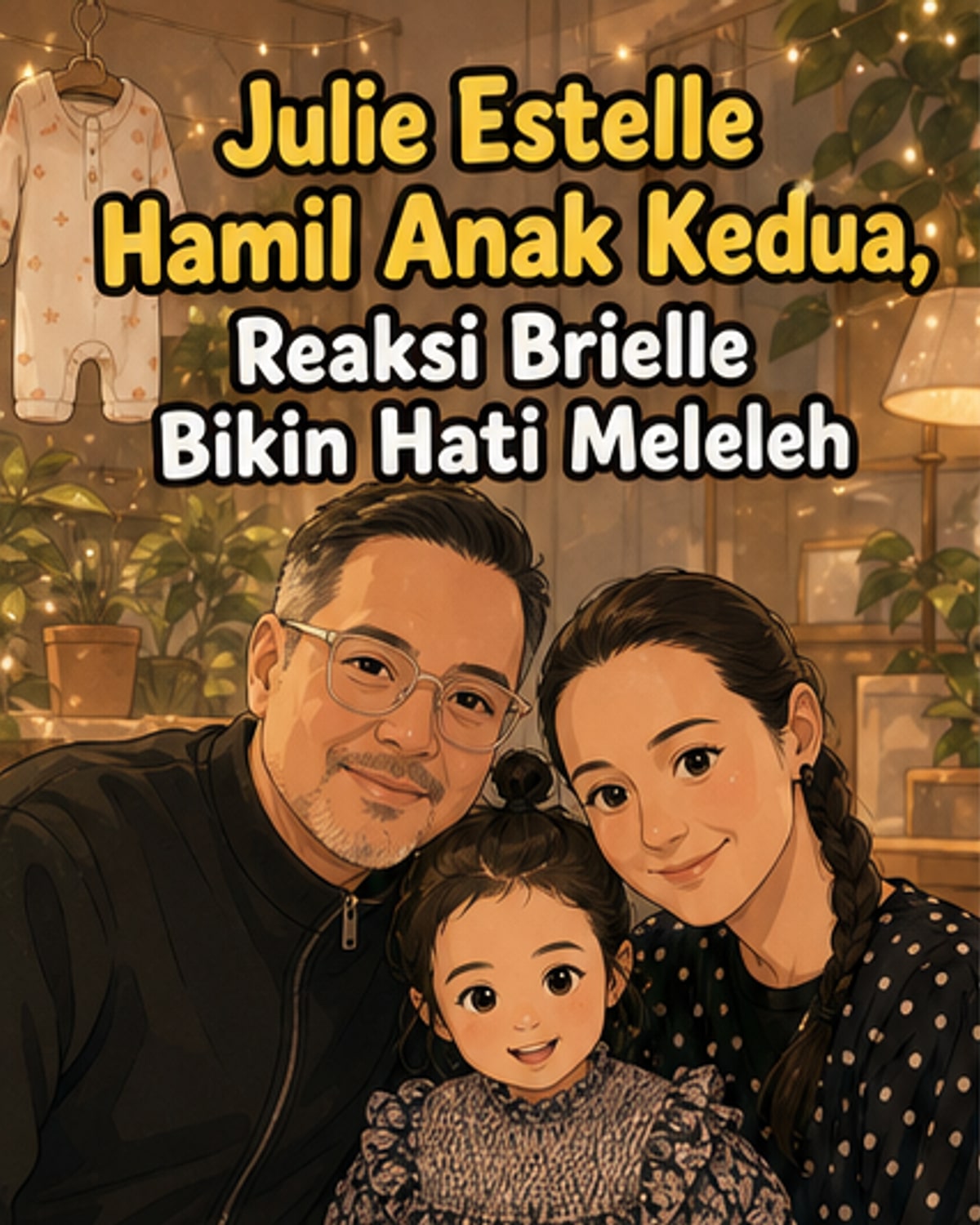 Julie Estelle Hamil Lagi, Reaksi Anak Bikin Haru