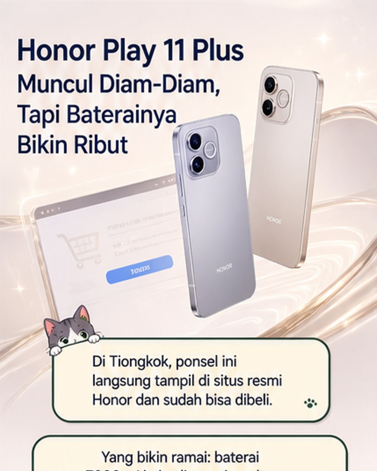 Honor Play 11 Plus Meluncur Tanpa Gebrakan