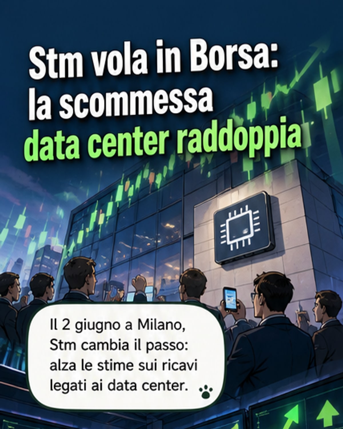 STM vola in Borsa dopo rialzo ricavi