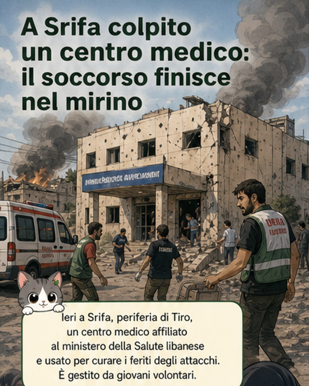 Centro medico colpito a Tiro: un morto e 5 feriti