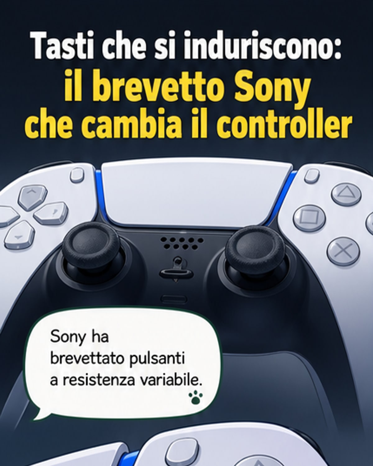 Tasti che cambiano rigidità nel nuovo brevetto Sony