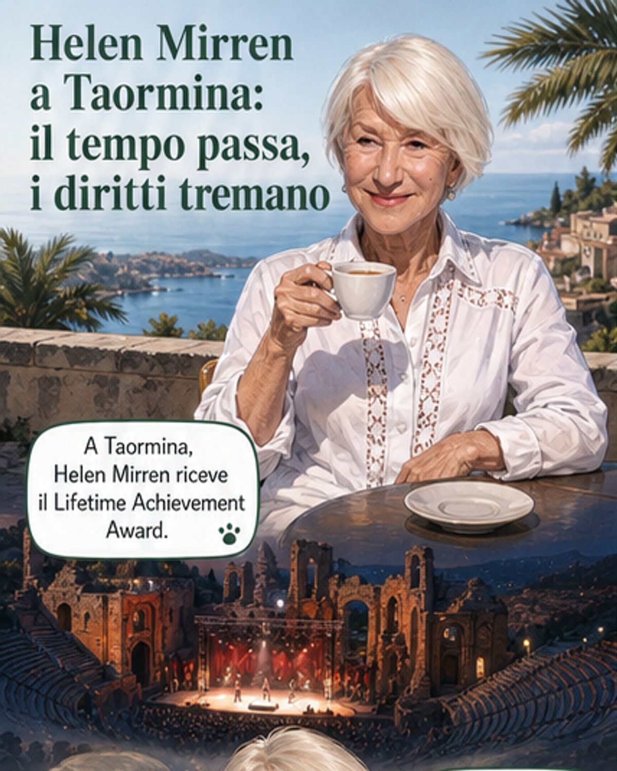 Helen Mirren: «Il bilancio dell'età è in pari»