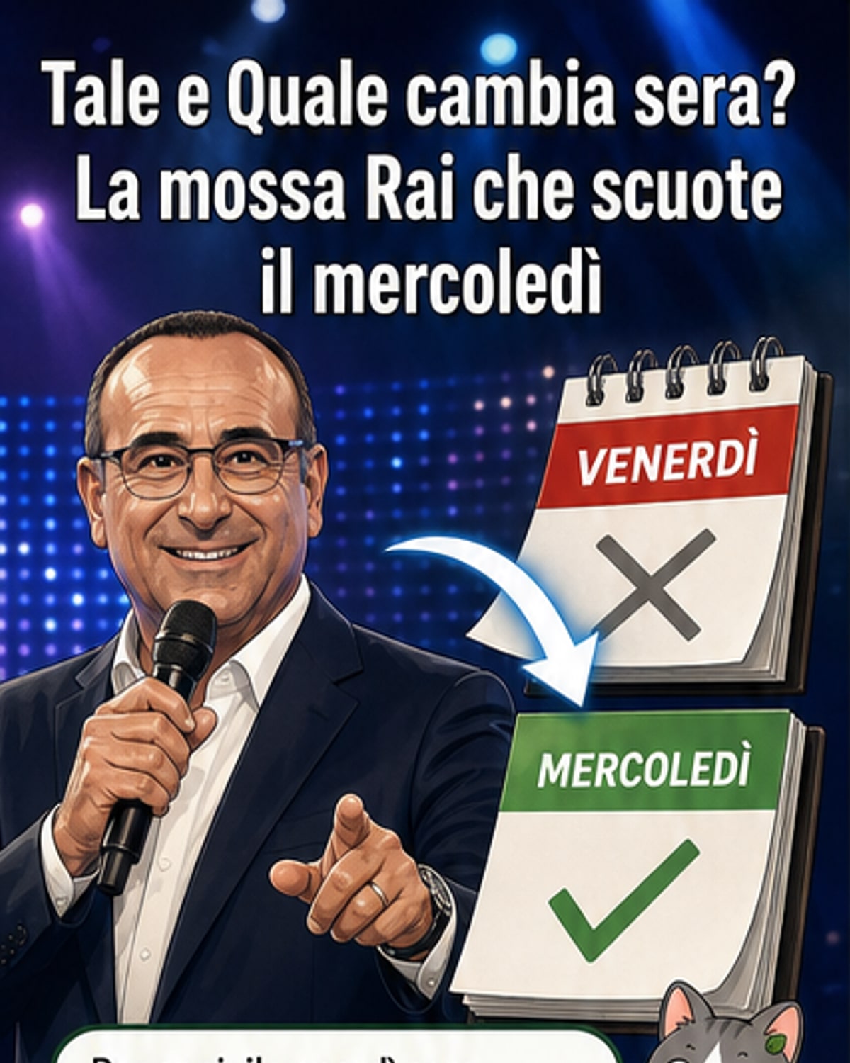 Tale e Quale Show cambia giorno?