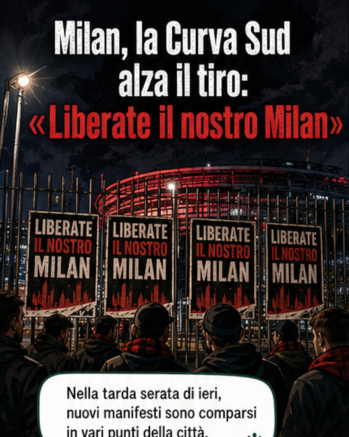 Tifosi rossoneri in rivolta