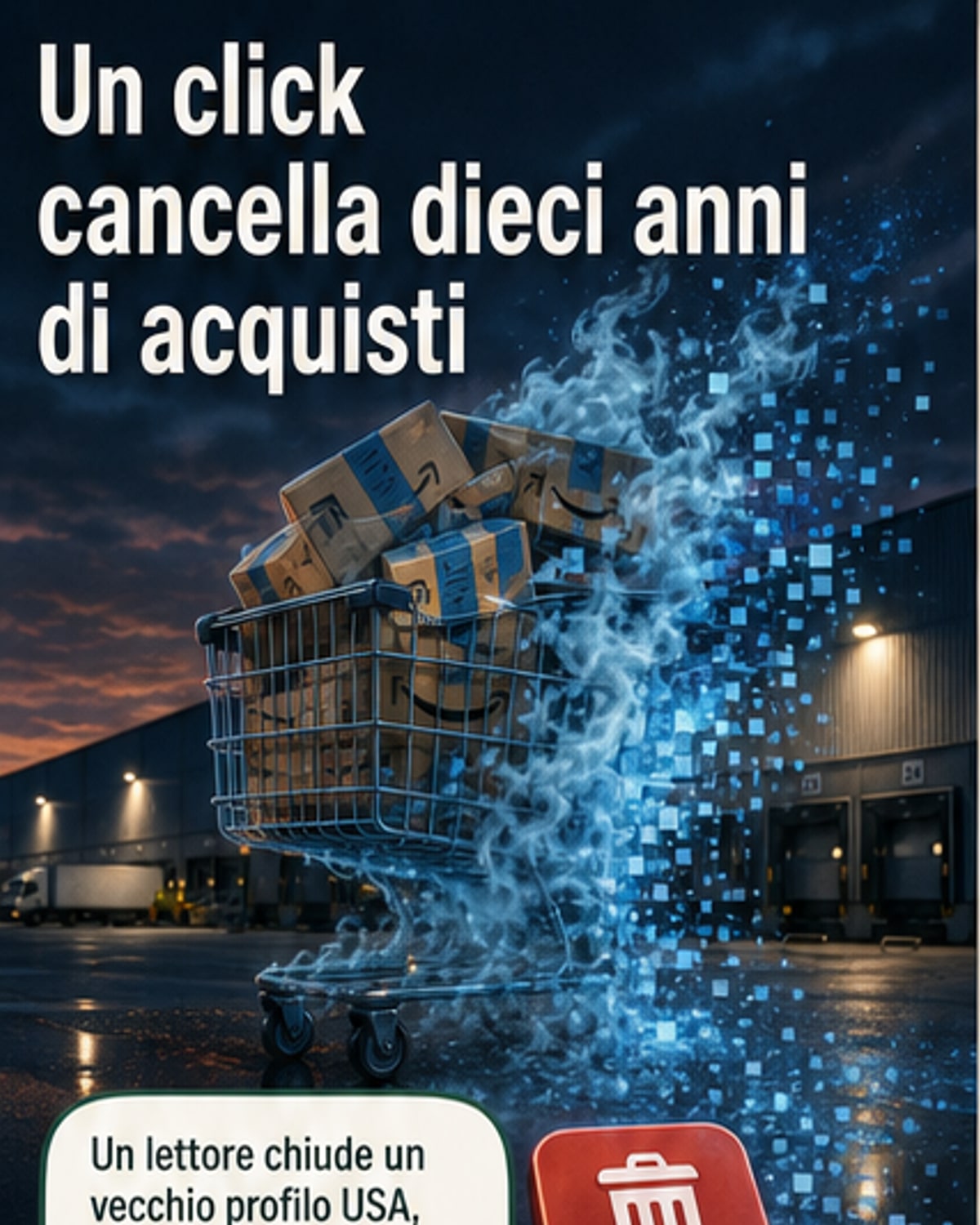 Un click cancella 10 anni di acquisti