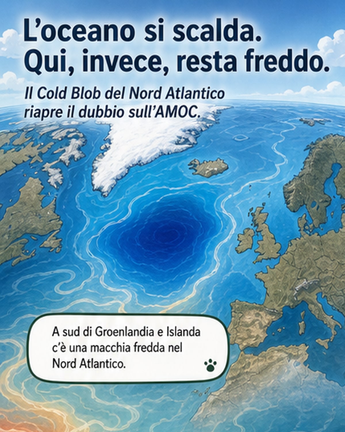 Il mistero del Cold Blob nell'Atlantico