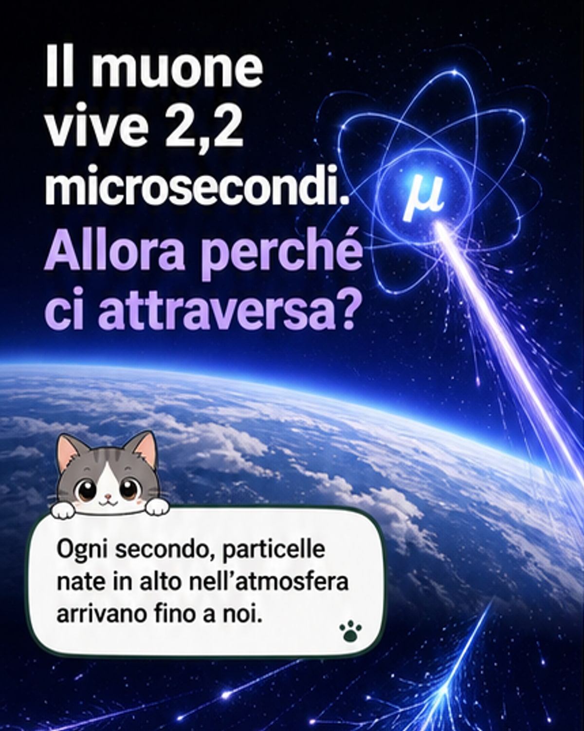 Una particella ti attraversa ogni secondo