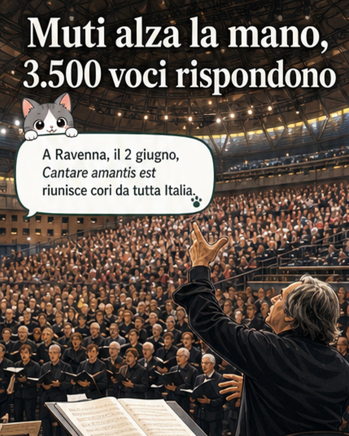 Un coro di 3.500 voci per il bene comune