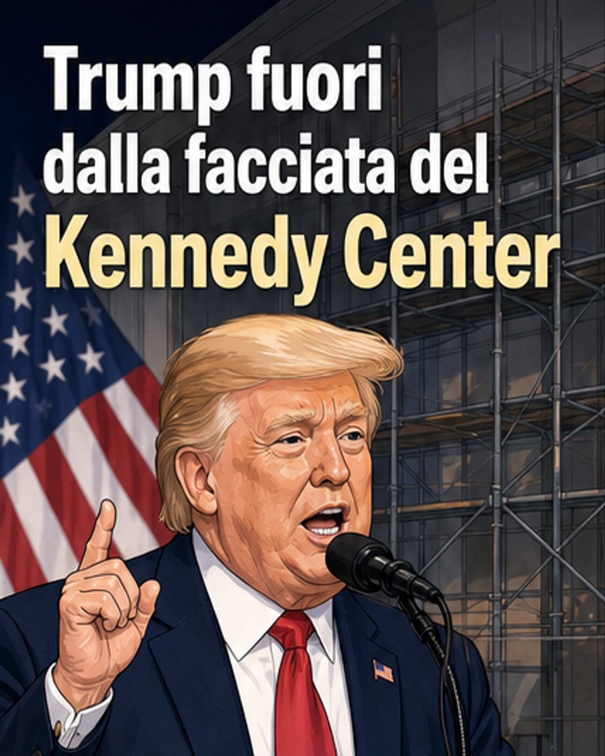 Il nome di Trump rimosso dal Kennedy Center