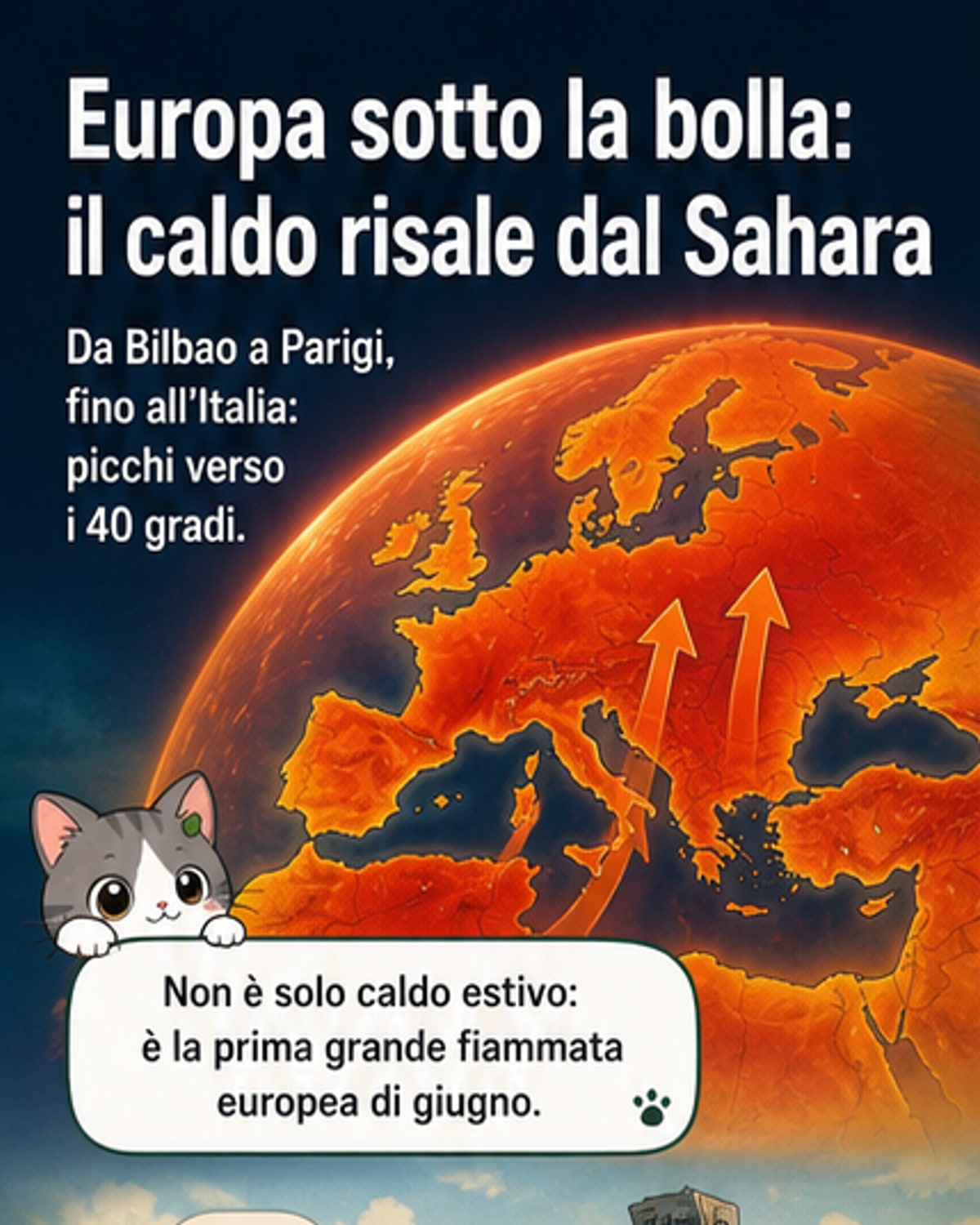Europa sotto scacco dall'anticiclone africano