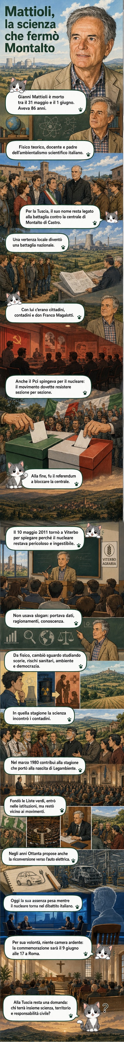 Foto in bianco e nero di Gianni Mattioli, fisico teorico, in un'aula universitaria con un'espressione concentrata, circondato da studenti e attivisti.