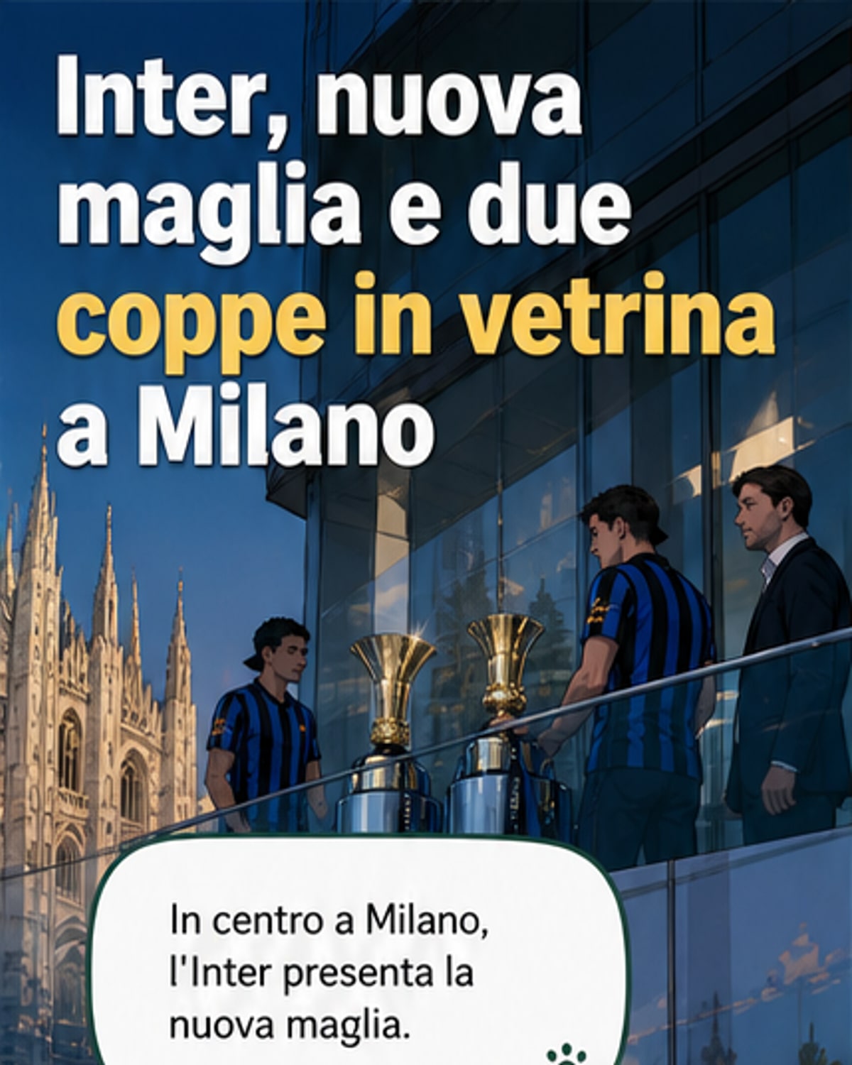 Inter svela la nuova maglia a Milano