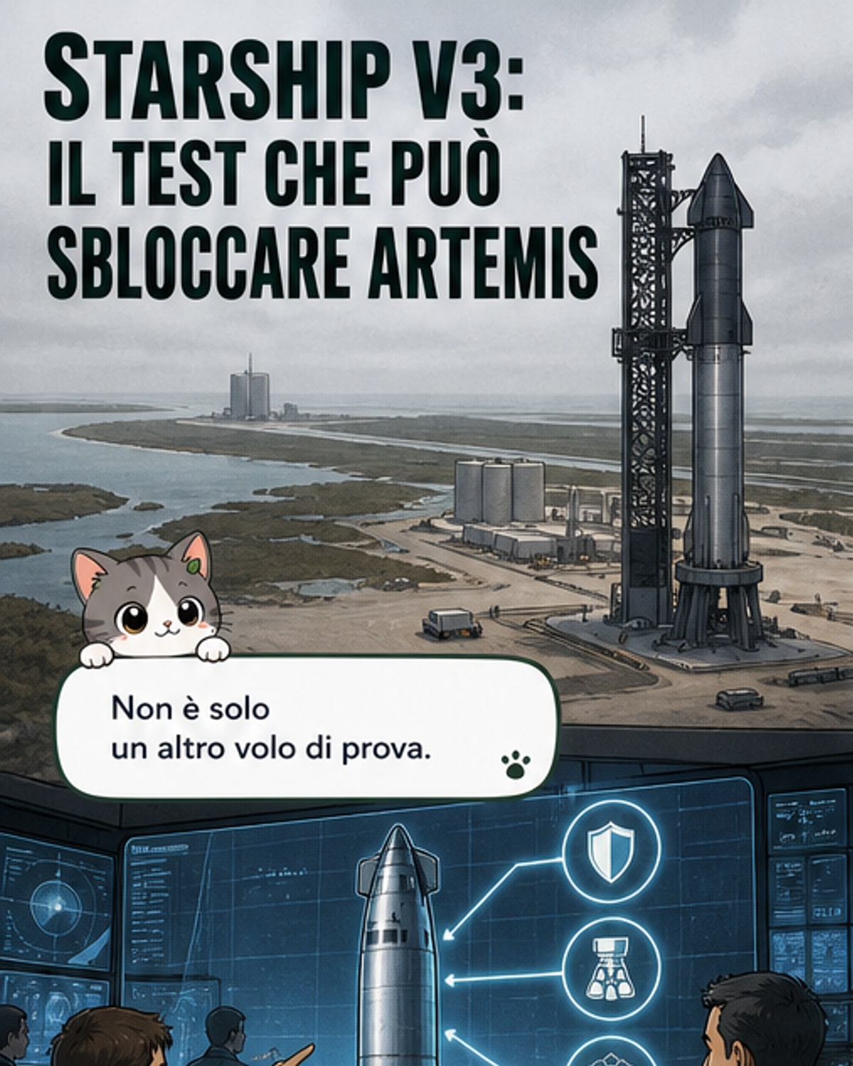 Starship V3 verso il lancio