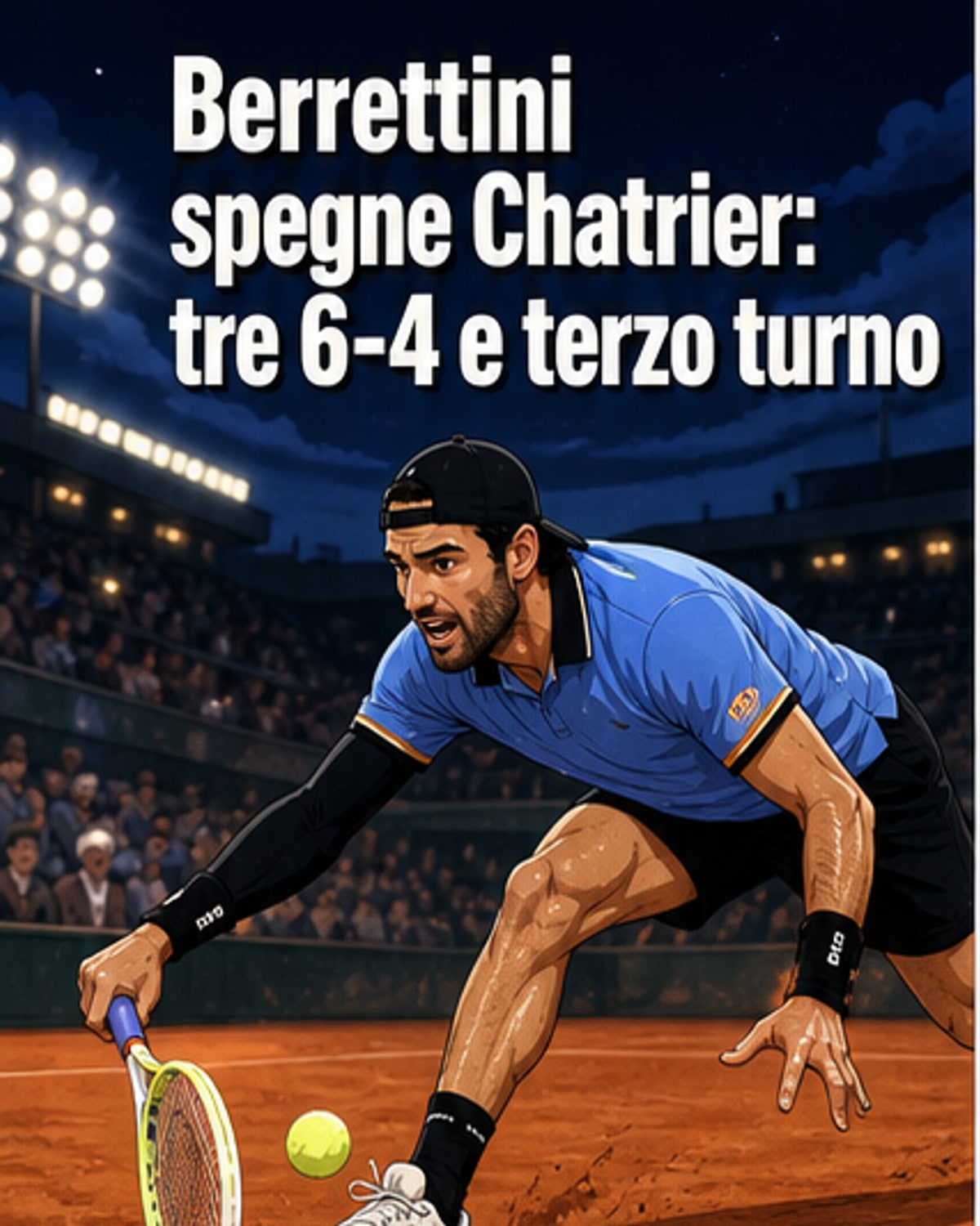 Berrettini in terzo turno a Parigi
