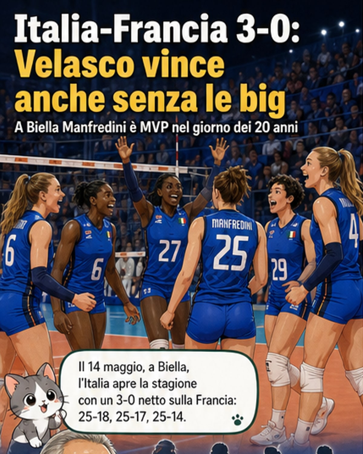 Italia domina Francia in amichevole